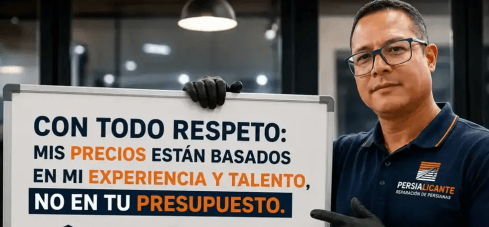 Marco Molina, persianista profesional en Alicante — fundador de Persialicante